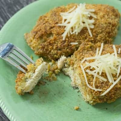 Baked Crispy Pesto Parmesan Chicken: Healthy & Fast